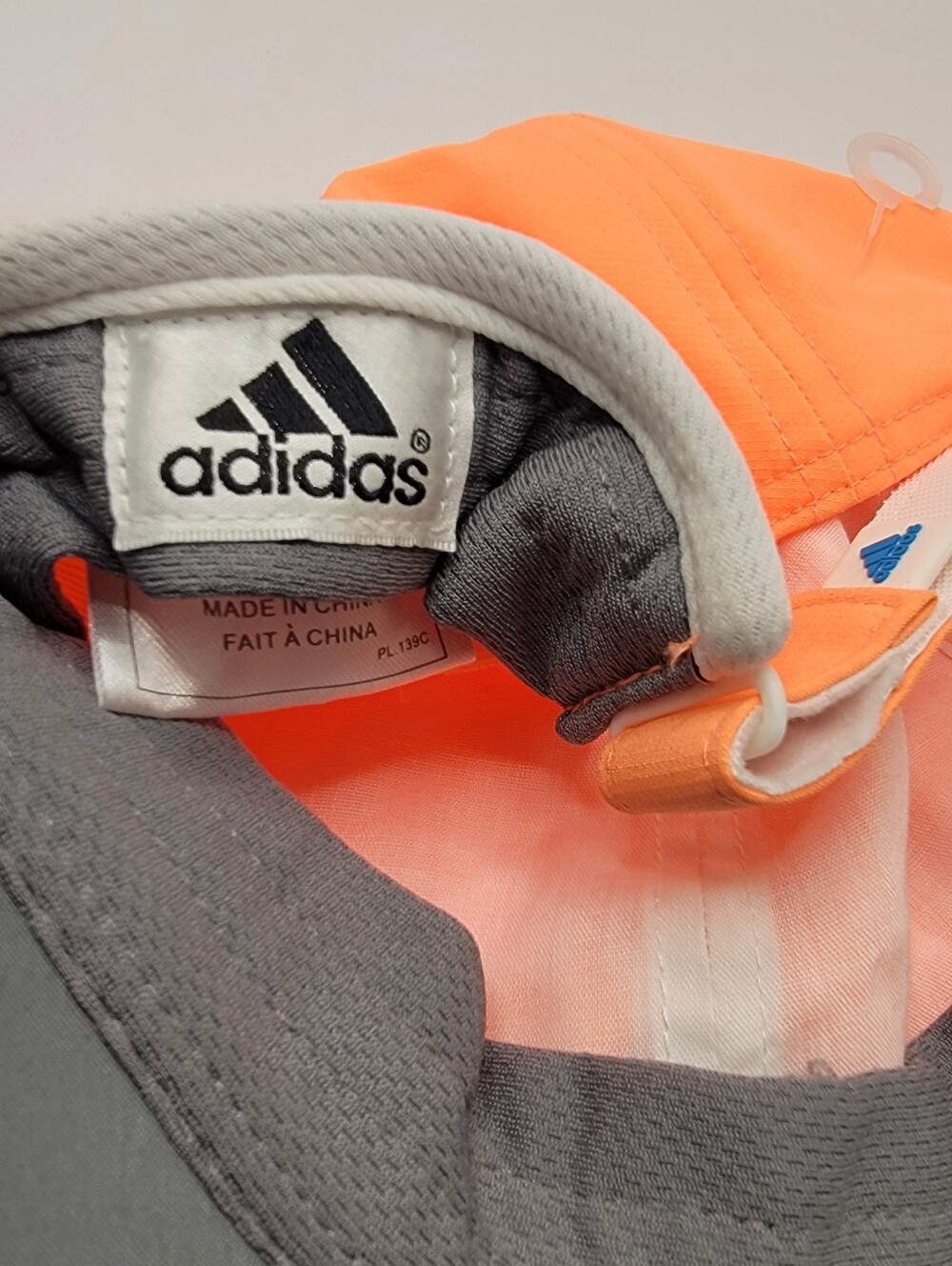 adidas Womens Peach/Orange Performance Hat with Blue Logo - Picture 3 of 4